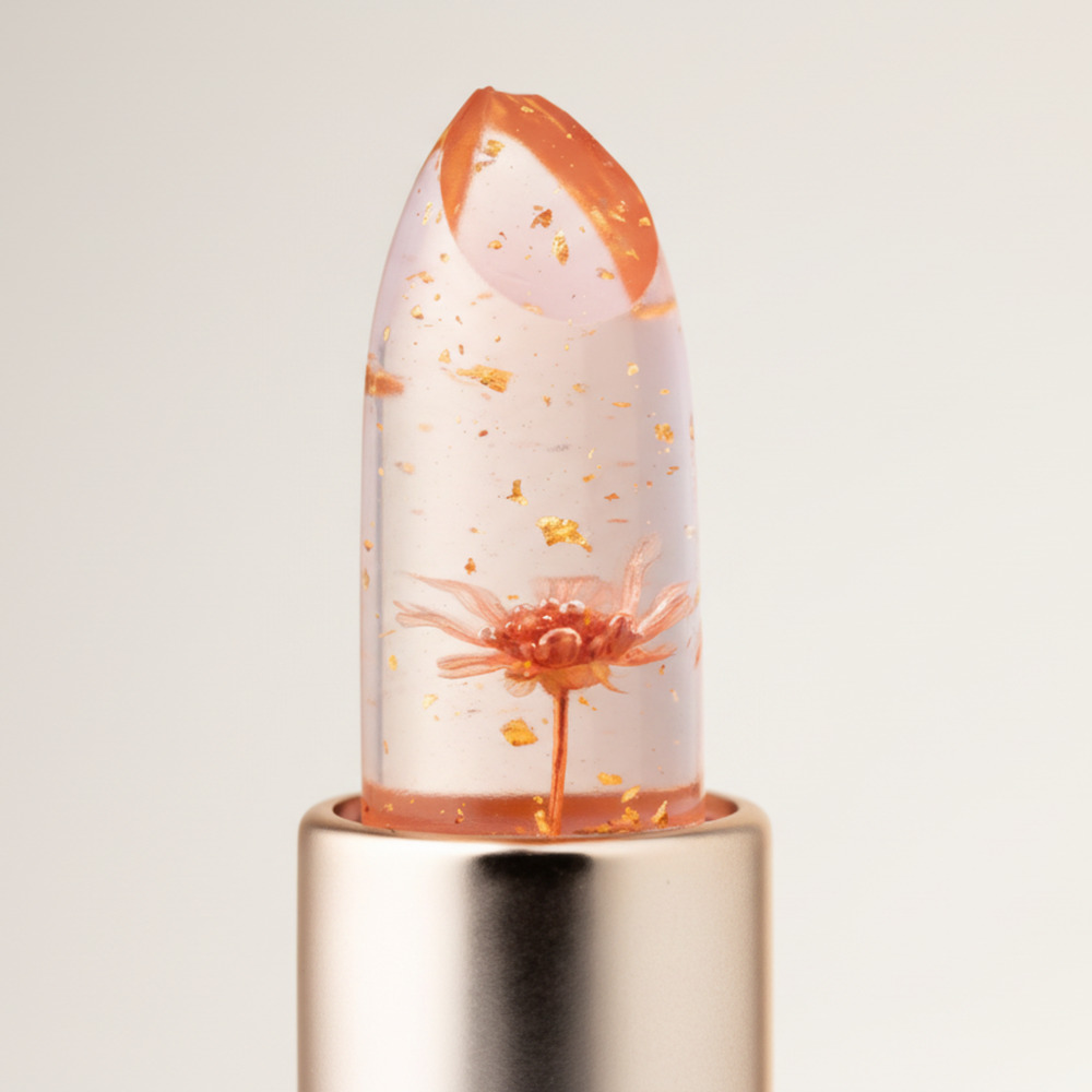 Vegan Lip Gloss - Hydrating Color-Changing Lip Butter - Color #2 Rose